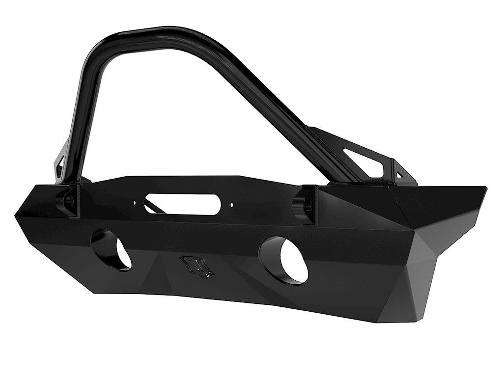 '07-18 Jeep JK Pro Series Winch Mount Front Bumper W/ Bar & Tabs Impact Series Off-Road Armor display