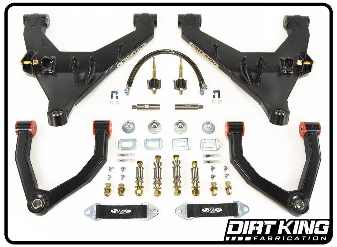 '09-14 Ford F150 Long Travel Kit Suspension Dirt King Fabrication Bushing Upper Control Arms 