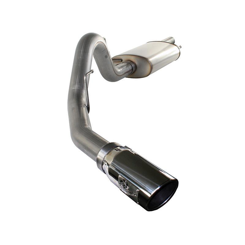 10-14 Ford Raptor MACH Force Stainless Steel Cat-Back Exhaust System AFE Power w/Black tip display