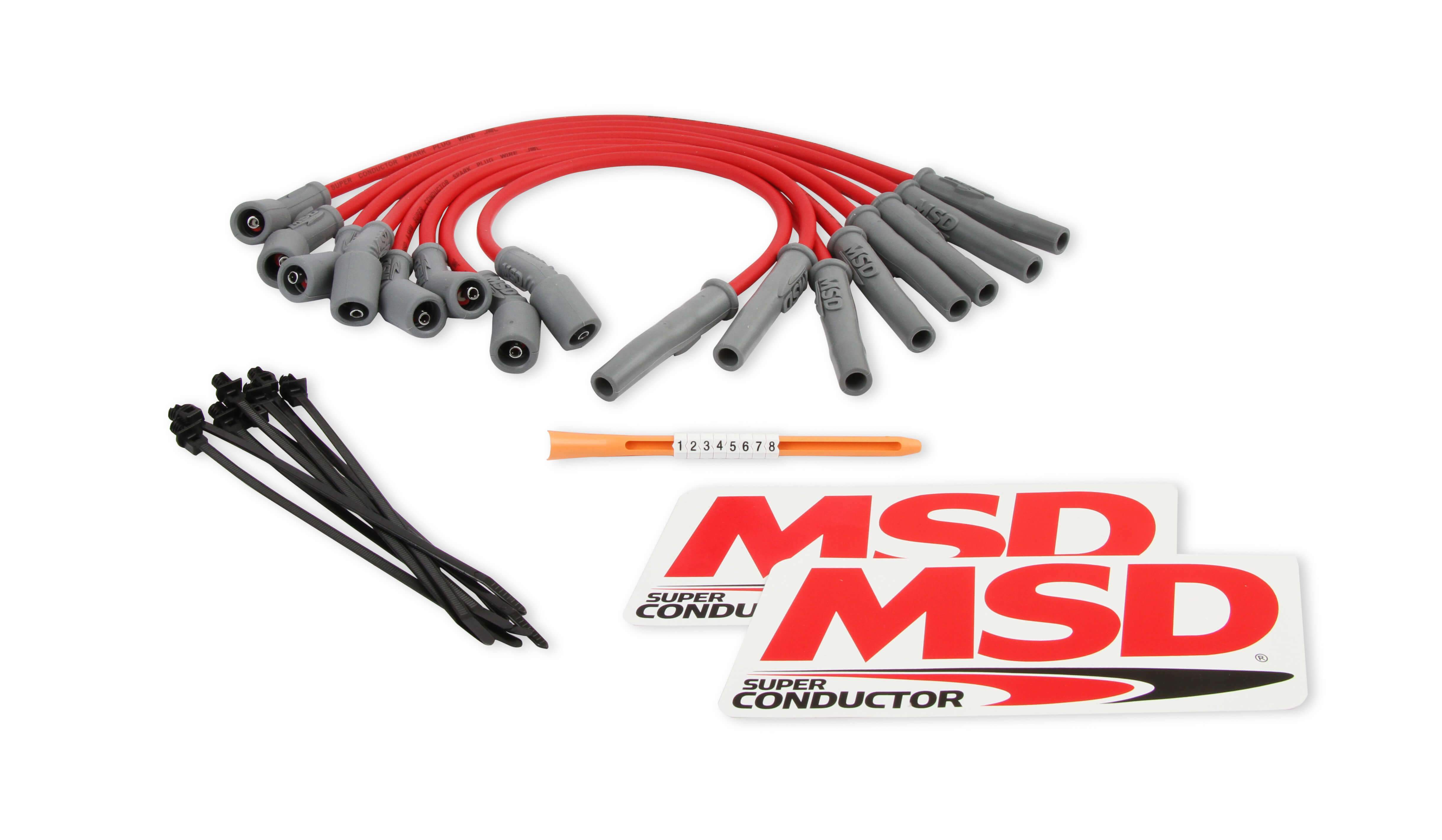'10-14 Ford Raptor 6.2L V8 Red Wire Set Electrical MSD Ignition parts
