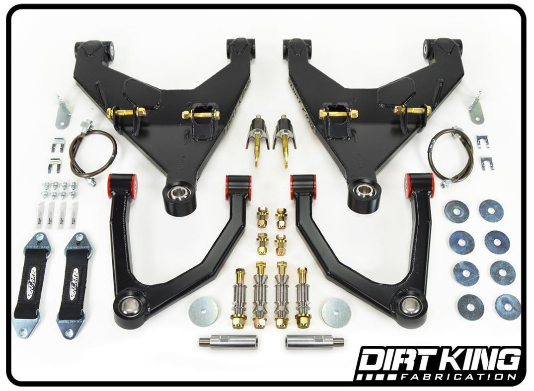 '10-22 Toyota 4Runner Long Travel Kit Suspension Dirt King Fabrication Heim Upper Control Arms parts