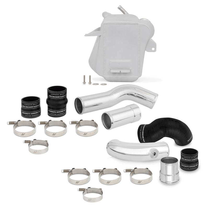 11-22 Ford 6.7L Powerstroke Air to Water Performance Intercooler Kit Performance Products Mishimoto Silver Cooler parts