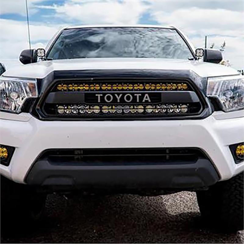 '12-15 Toyota Tacoma SDHQ Built Behind the Grille LED Light bar Mount Lighting SDHQ Off Road (front view)