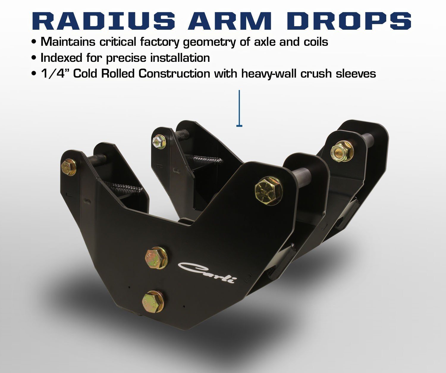 '14-18 Ram 2500/3500 Radius Arm Drop Bracket Suspension Carli Suspension description