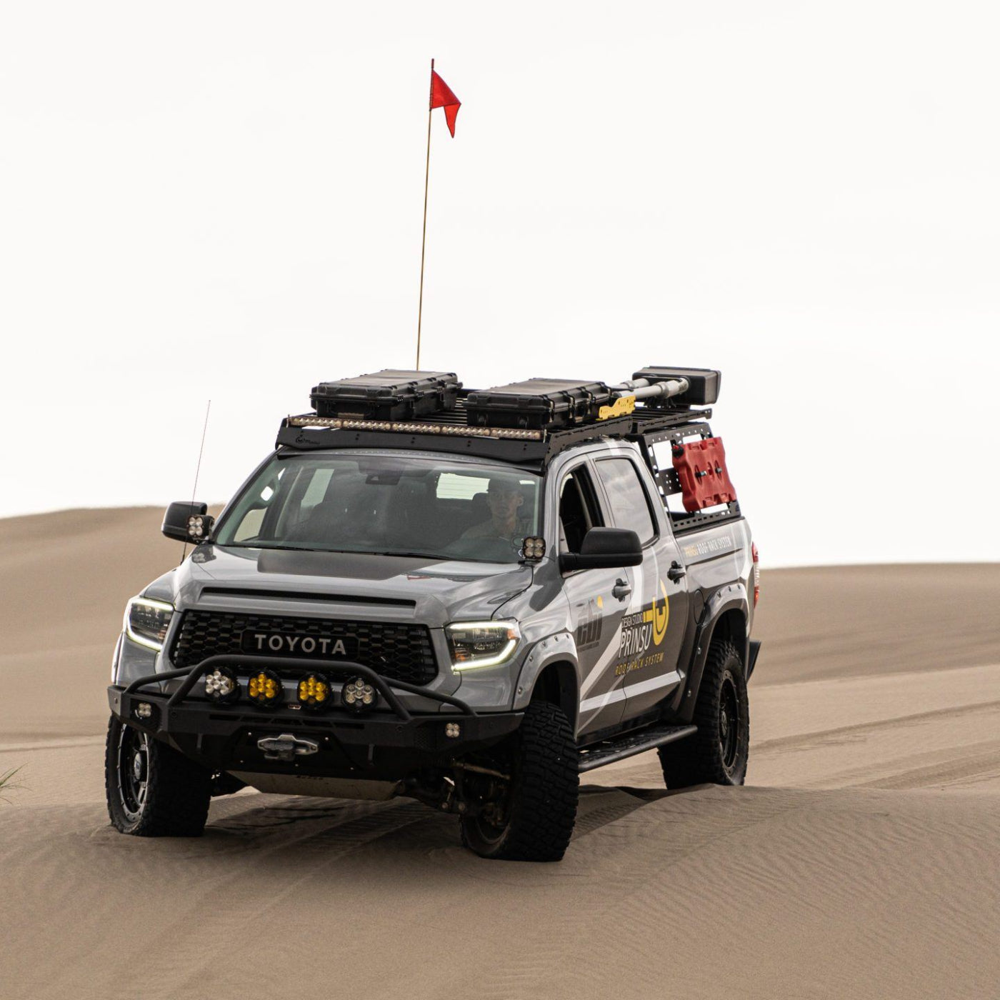 '14-21 Toyota Tundra CBI Off-Road Baja Front Bumper Display on vehicle 