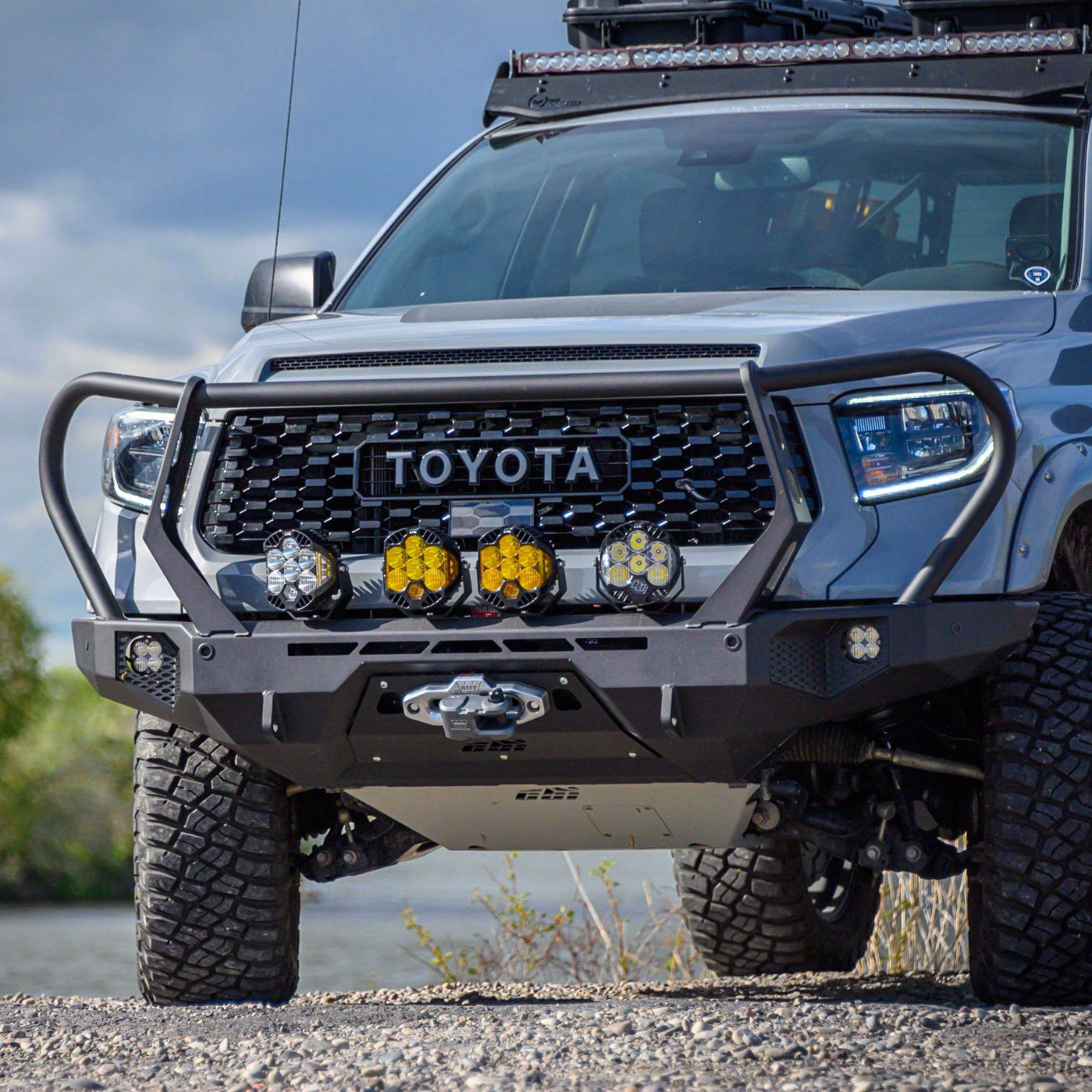 '14-21 Toyota Tundra CBI Off-Road Adventure Front Bumper Display on Vehicle 