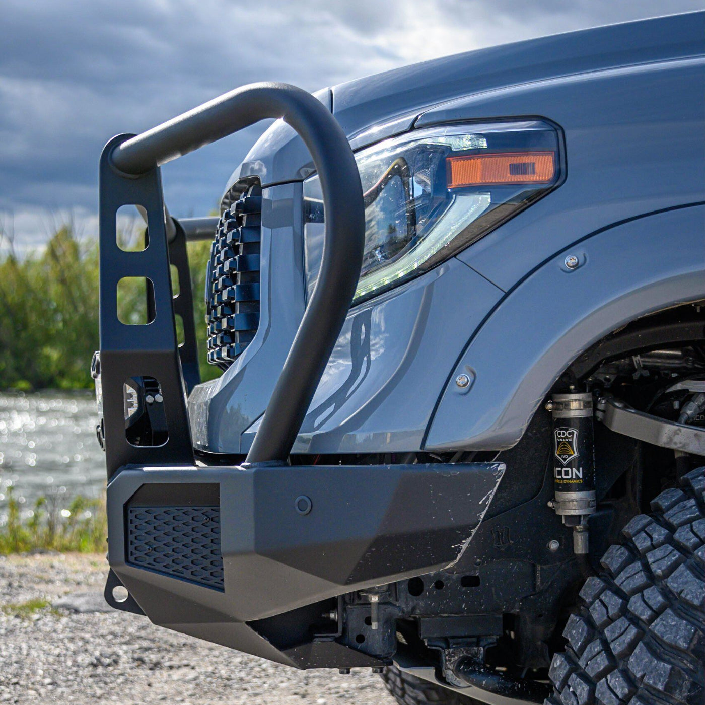 '14-21 Toyota Tundra CBI Off-Road Adventure Front Bumper Display on Vehicle (Side View)