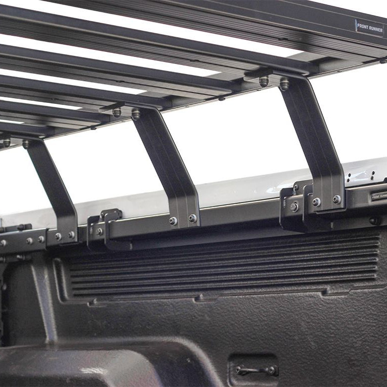 '12-24 Ford Ranger Slimline II Leg Mount Load Bed Rack Kit Close-up Display on Vehicle 