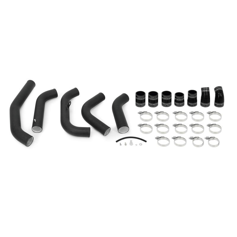 15-16 Ford F150 3.5L Ecoboost Hot-Side Intercooler Pipe Kit Performance Products Mishimoto Wrinkle Black parts