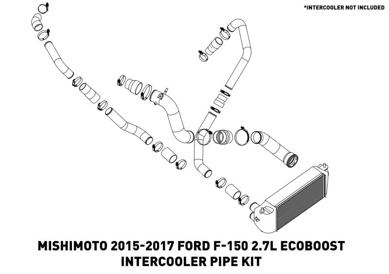 15-17 Ford F150 2.7L Ecoboost Intercooler Pipe Kit Performance Products Mishimoto 