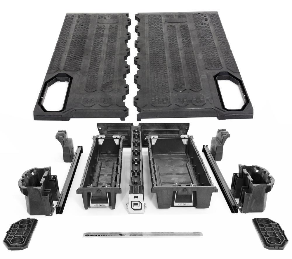 IGTプレートDuta top シルバー　栗原精機 DekiTechケースセット 15-20 Chevy/GMC Colorado/Canyon Truck Bed Storage System