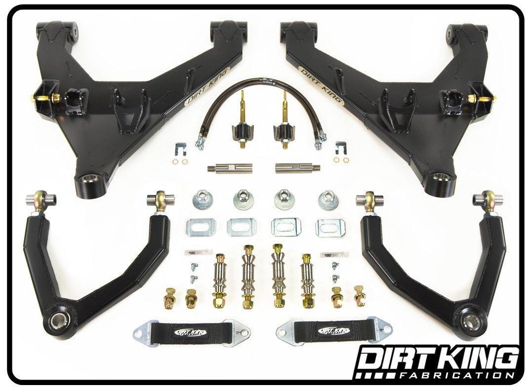 '15-20 Ford F-150 Long Travel Kit Suspension Dirt King Fabrication Heim Upper Control Arms parts