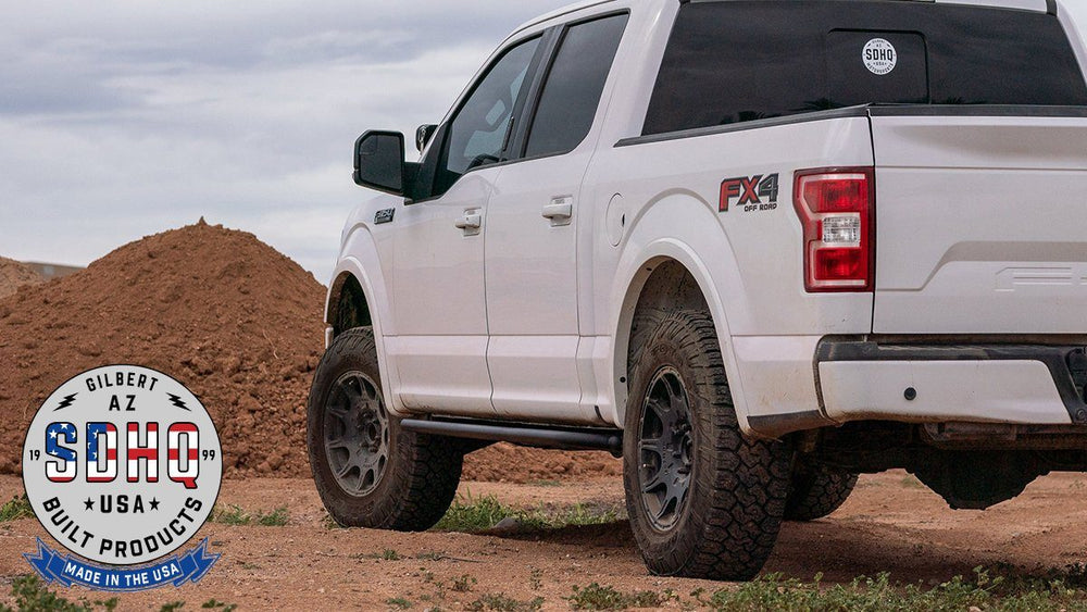 2015-2023 Ford F150 Super Crew SDHQ Built Weld-On Rock Sliders