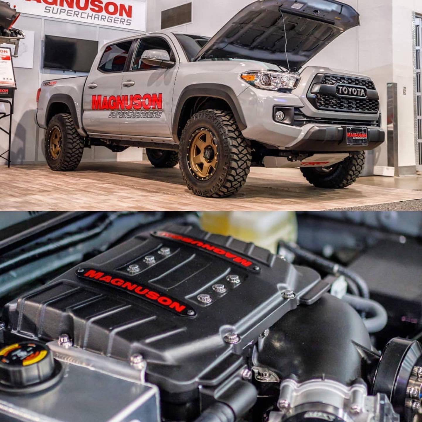 '16-22 Toyota Tacoma V6 Supercharger System Magnuson Superchargers close-up