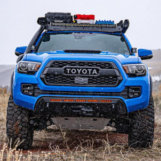 '16-23 Toyota Tacoma CBI Off-Road Covert Series Front Bumper Display on vehicle 