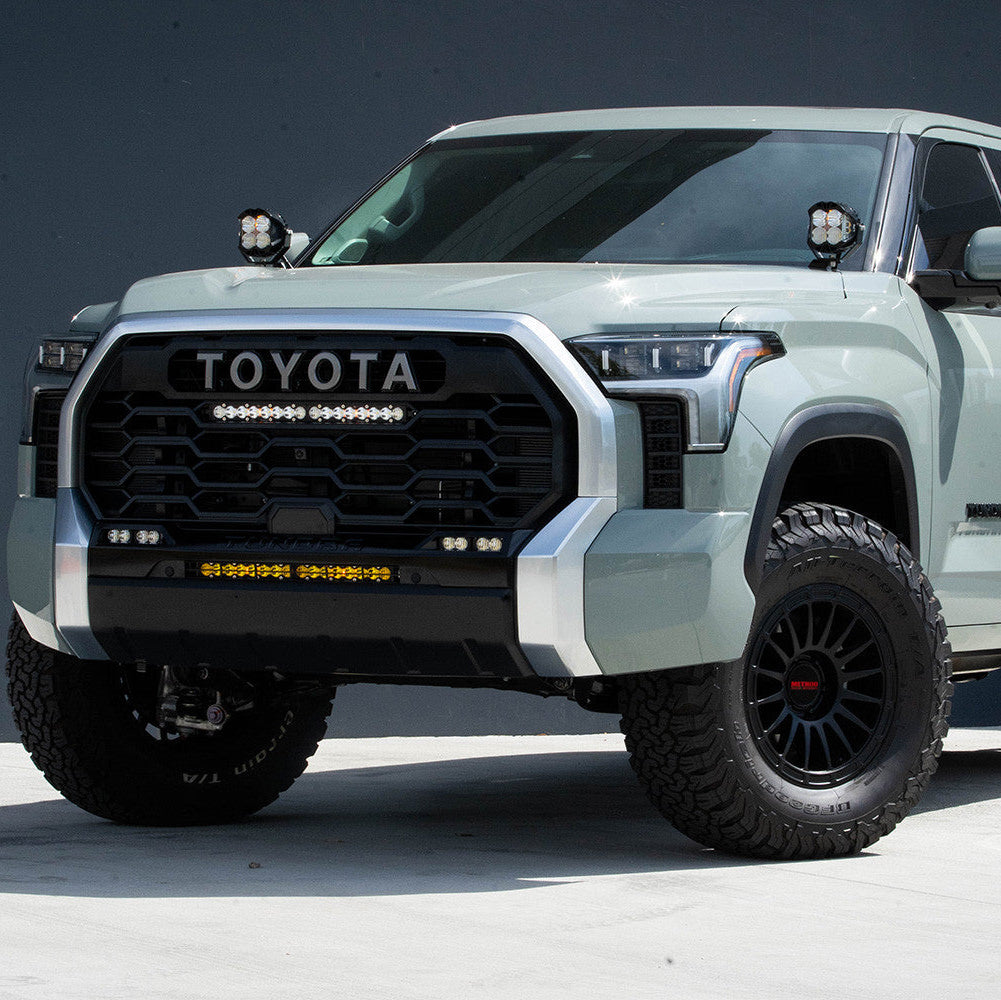 '22-23 Toyota Tundra Baja Designs 20" S8 Behind the Bumper LED Light Bar Kit display on Vehicle 
