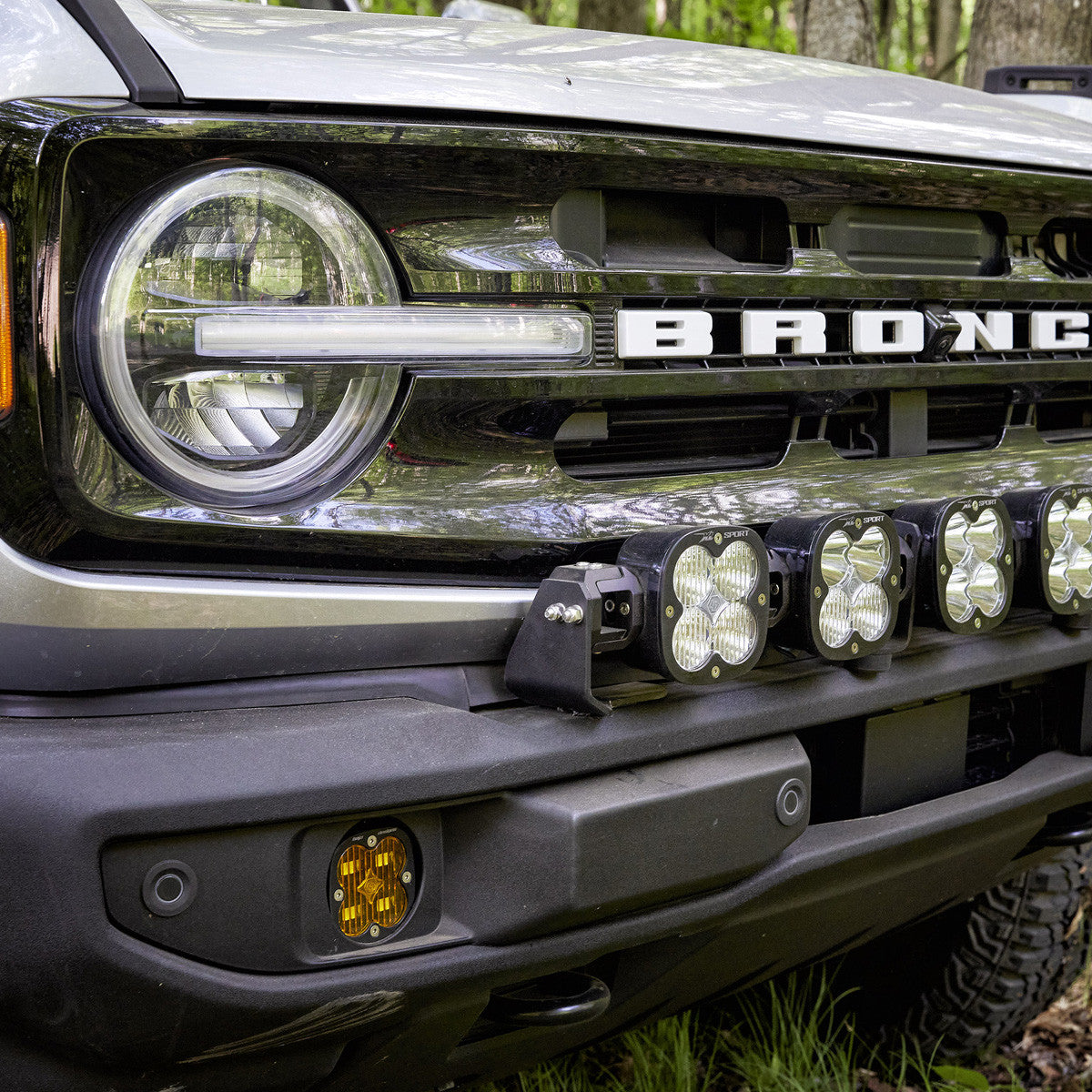 '21-23 Ford Bronco Baja Designs SAE Fog Light Kit w/ OE Plastic Bumper display