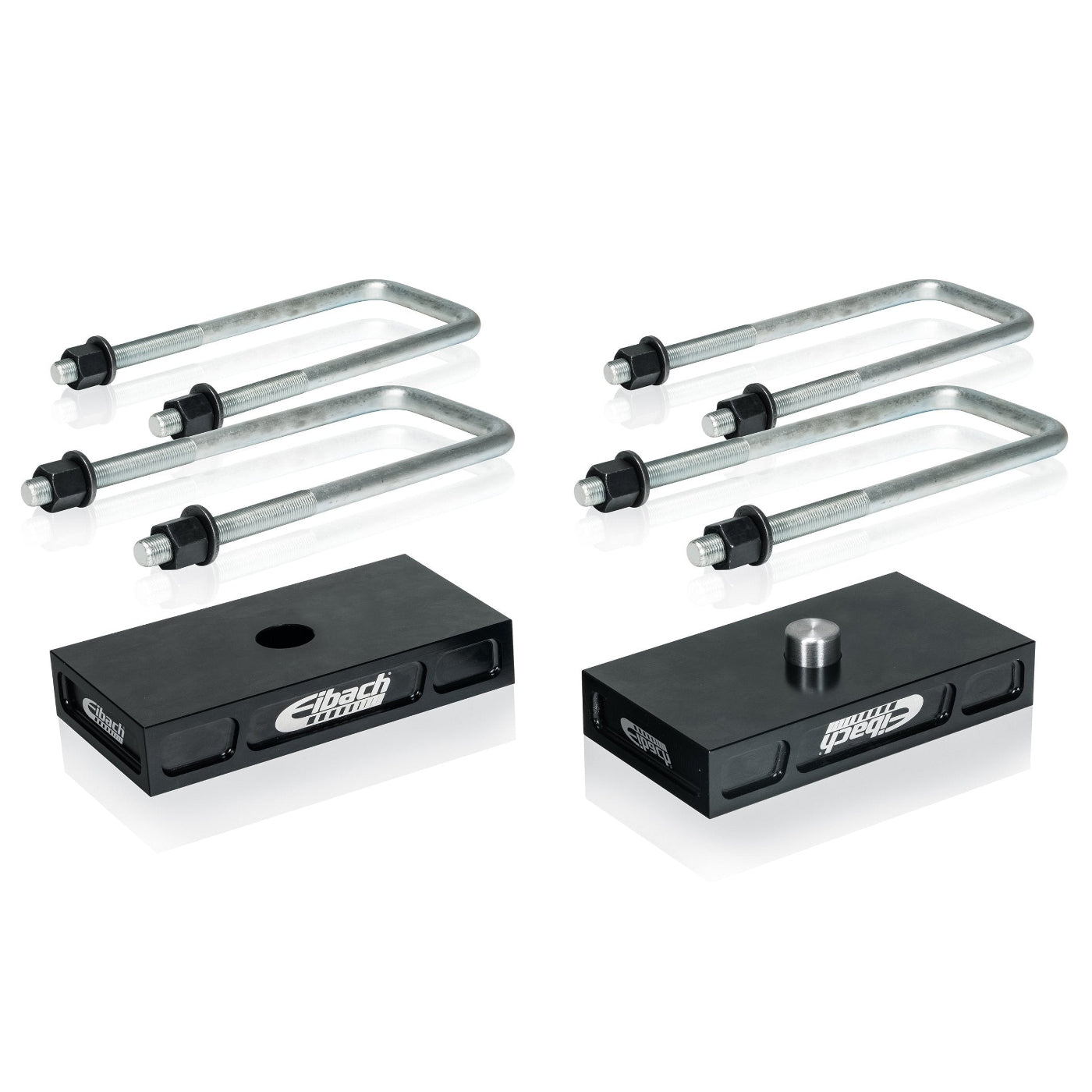 '17-19 Toyota Tacoma TRD Pro Eibach PRO-TRUCK-Rear Lift Block Display of Included Parts 