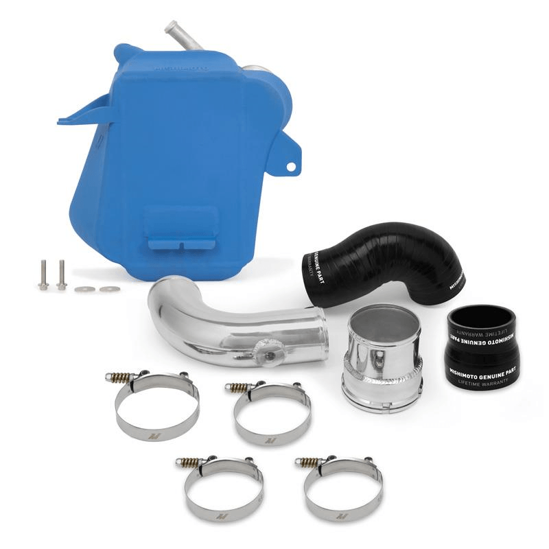 17-23 Ford 6.7L Powerstroke Air to Water Performance Intercooler Performance Products Mishimoto Micro-Wrinkle Blue parts