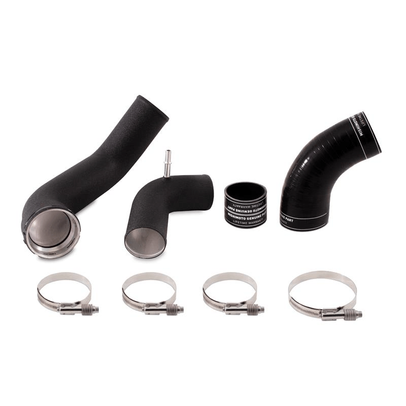 17-23 Ford F150 3.5L Ecoboost Cold-Side Intercooler Pipe Kit Performance Products Mishimoto Wrinkle Black parts