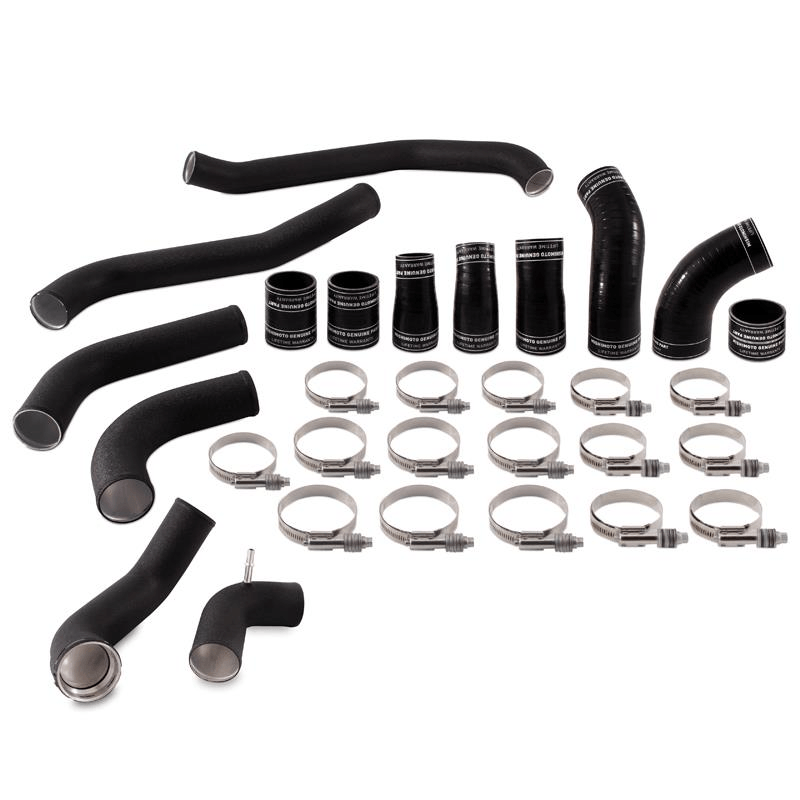 17-23 Ford F150 3.5L Ecoboost Intercooler Pipe Kit Performance Products Mishimoto Wrinkle Black parts