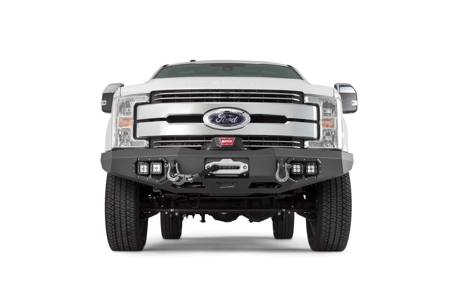 17-21 Ford F250/350 Ascent Front Bumper Warn Industries (front view)