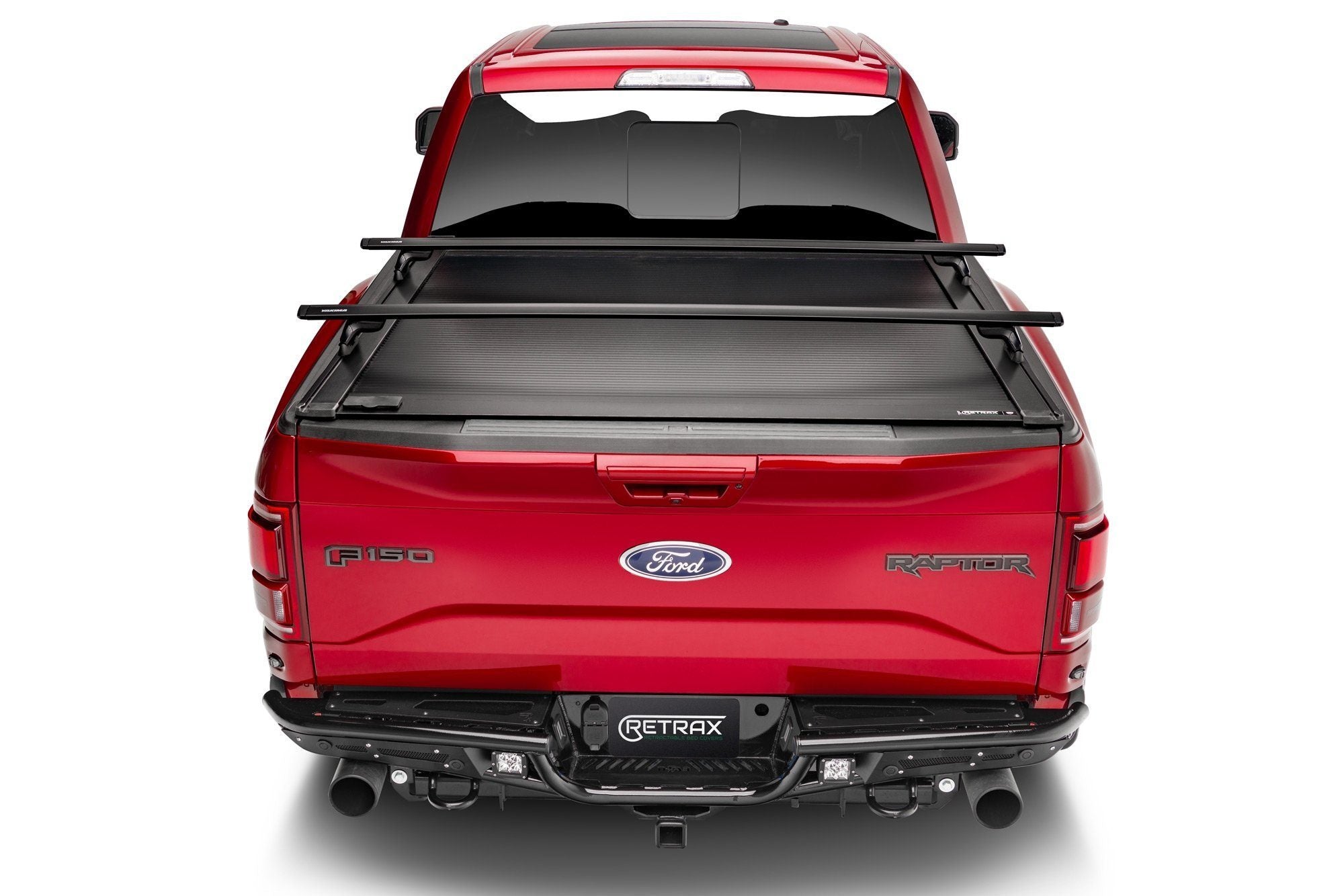 17-23 Ford Raptor PowerTrax XR Series Bed Cover Bed Cover Retrax (back view)