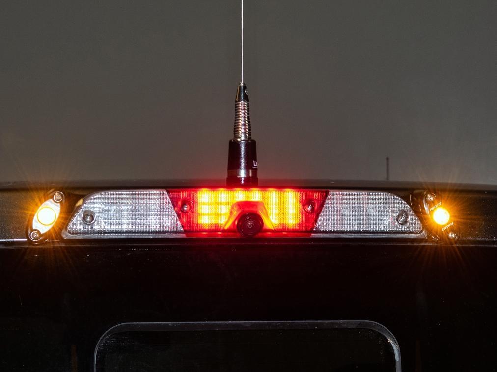 '17-23 Ford Raptor Third Brake Light Antenna Mount with Rigid LED's Communication Bullet Proof Diesel display