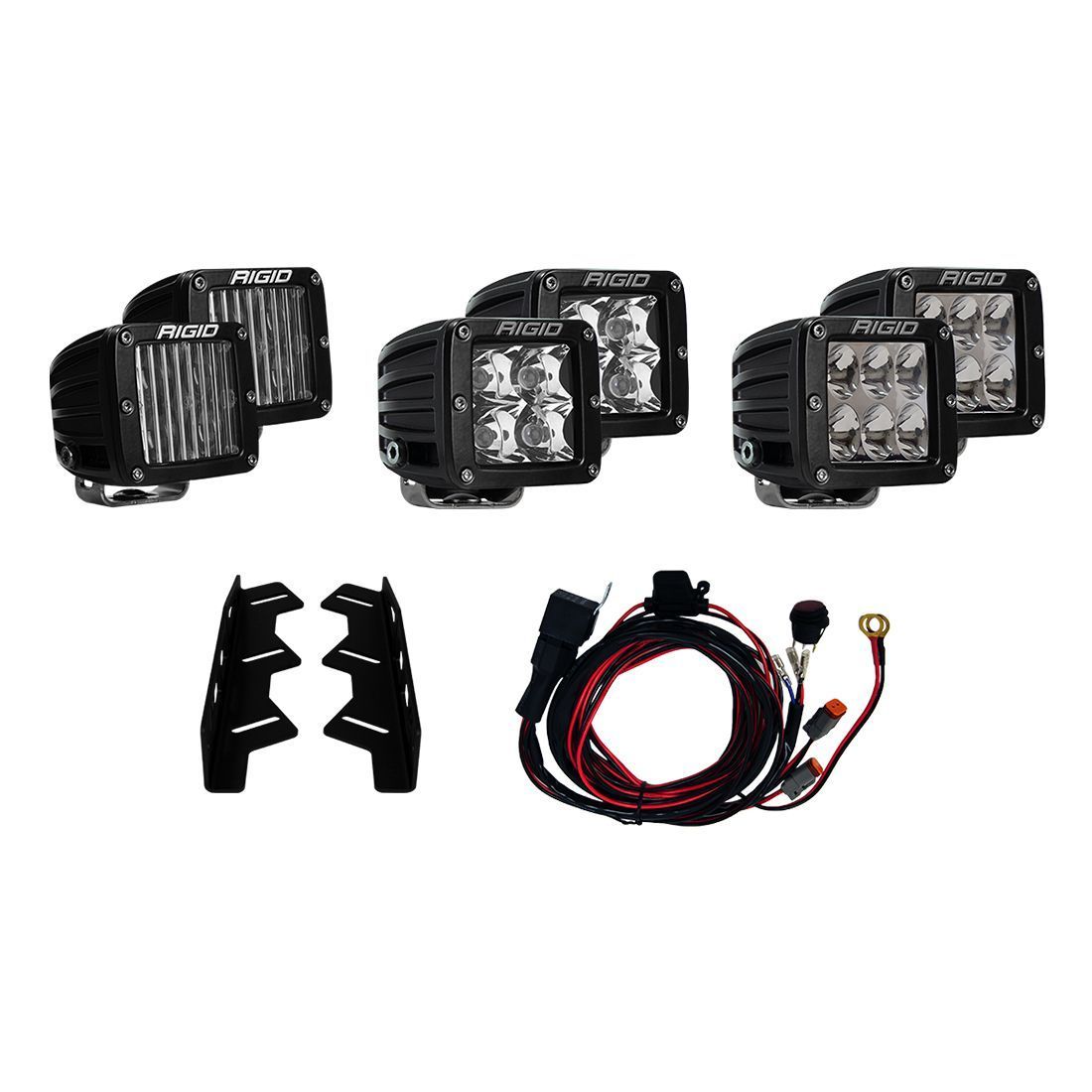 17-18 Ford Rator Fog Mount Kit Lighting Rigid Industries With D-Series Lights parts