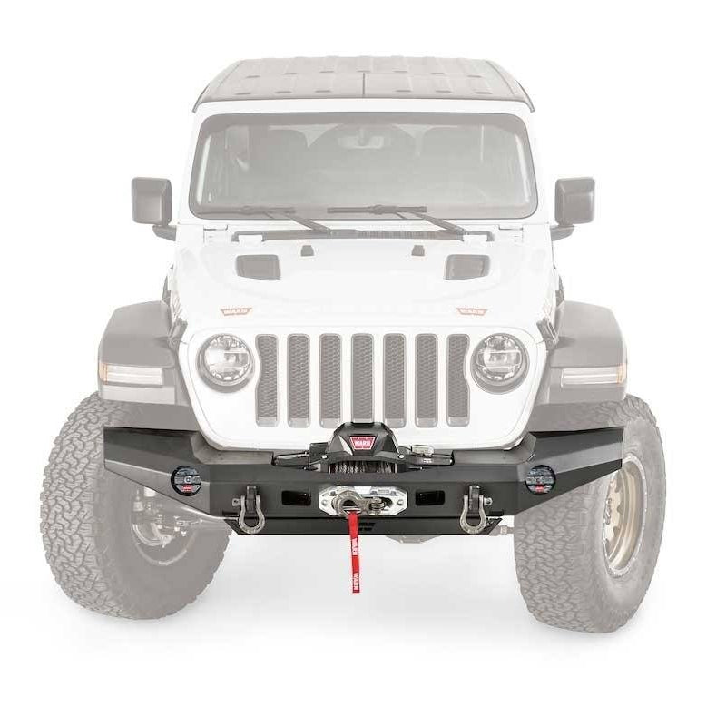 18-23 Jeep JL Elite Series Full Width Bumper Warn Industries (front view)