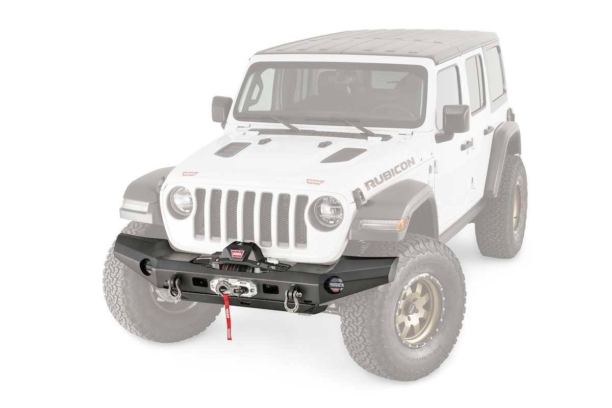 18-23 Jeep JL Elite Series Full Width Bumper Warn Industries display