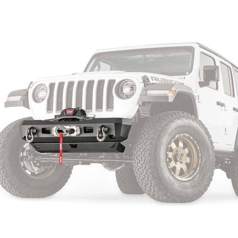 '18-23 Jeep JL Elite Series Stubby Bumper Without Bullbar Warn Industries display