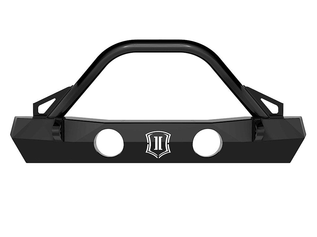'18-23 Jeep JL Front Bumper w/ Bars and Tabs Impact Series Off-Road Armor (front view)