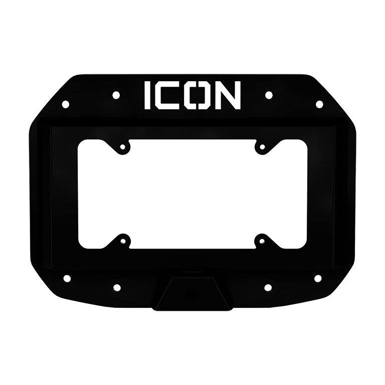 18-23 Jeep JL Spare Tire Delete and License Plate Kit Bumper Accessories Impact Series Off-Road Armor (front view)