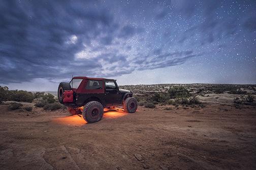 '18-23 Jeep JL Wrangler Rock Light Kit Lighting Baja Designs display
