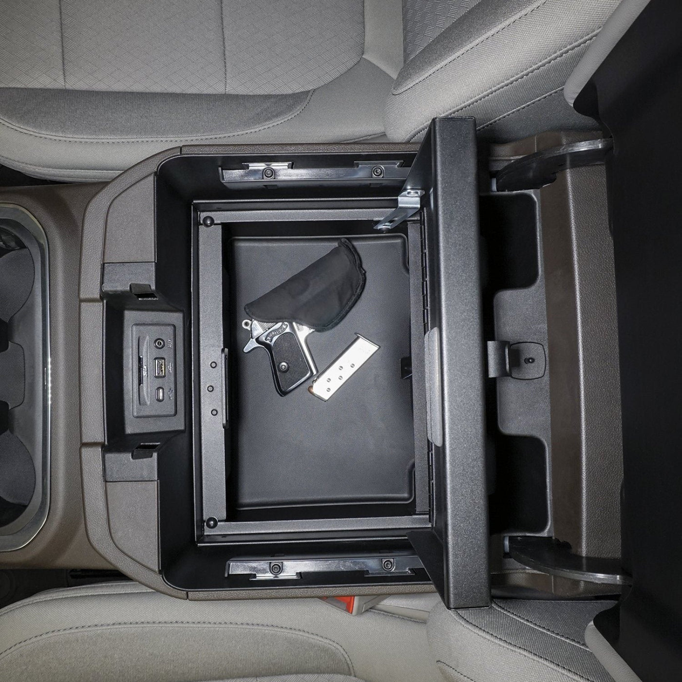 '19-22 Chevy/GMC 1500 Security Console Tuffy Security Products (interior view)