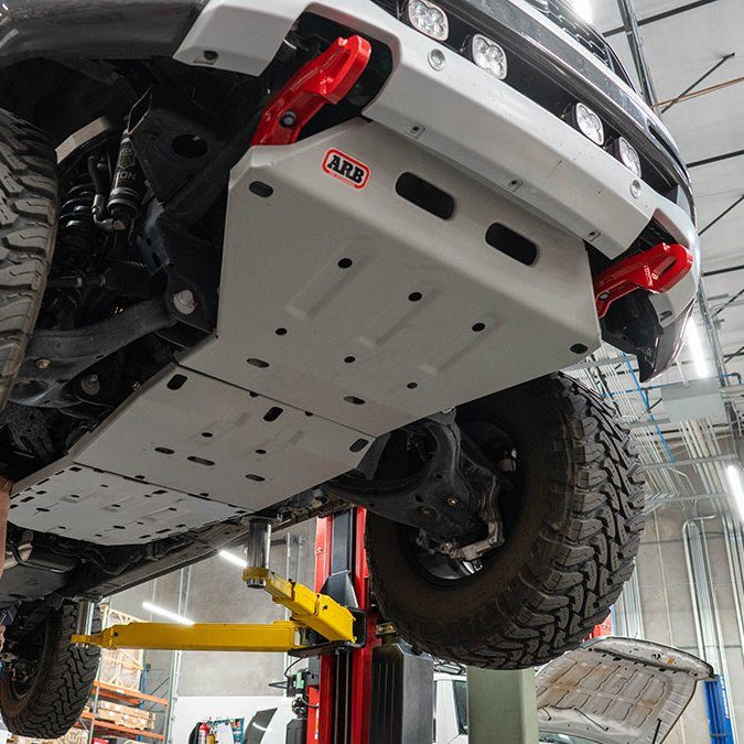 '19-23 Ford Ranger Under Vehicle Protection Kit Bumper ARB display on Vehicle (Underneath View)