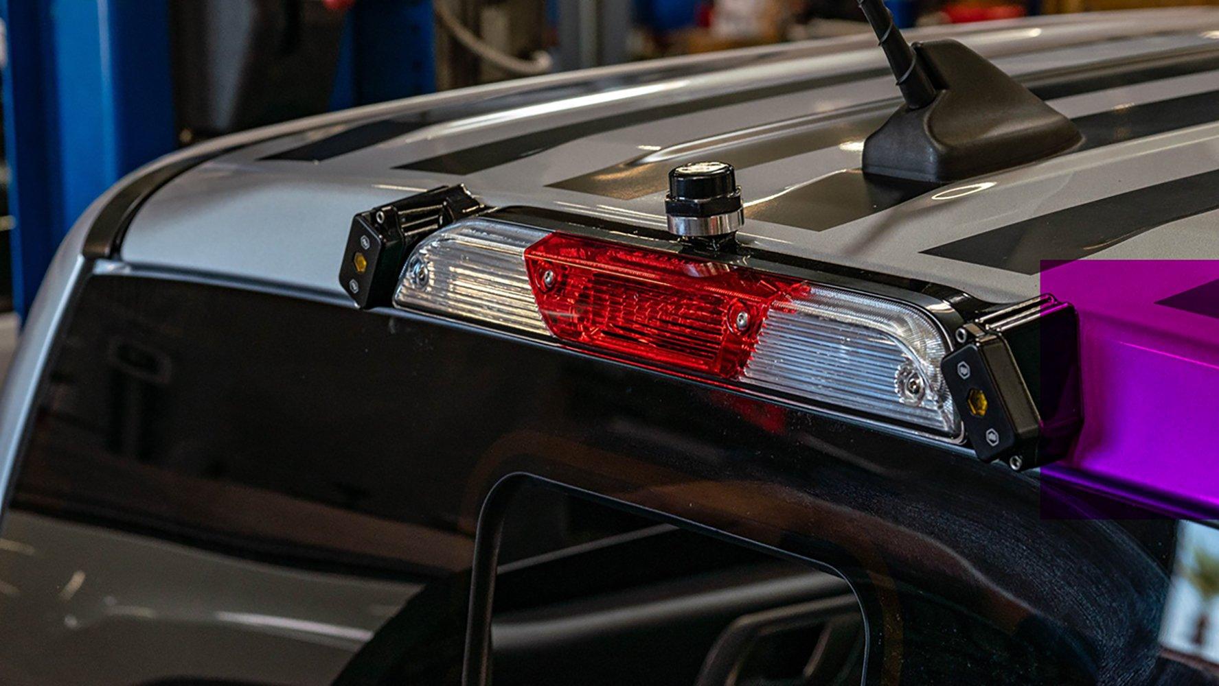 '19-23 Ford Ranger Third Brake Light Antenna Mount Communication Bullet Proof Diesel display
