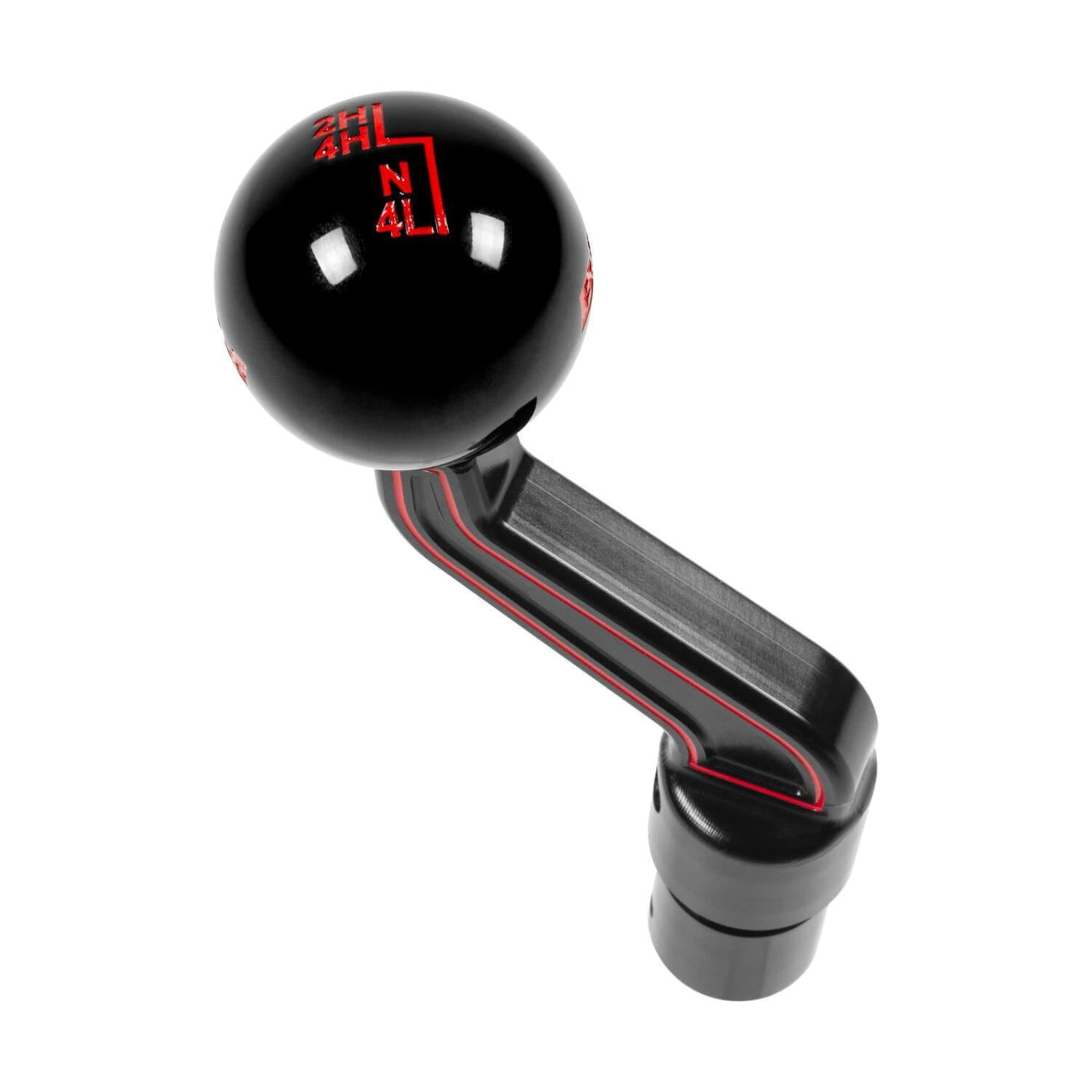 '20-23 Jeep Gladiator (JT) Billet Extended Transfer Case Handle & Shift Knob Interior Accessoires B&M close-up Display