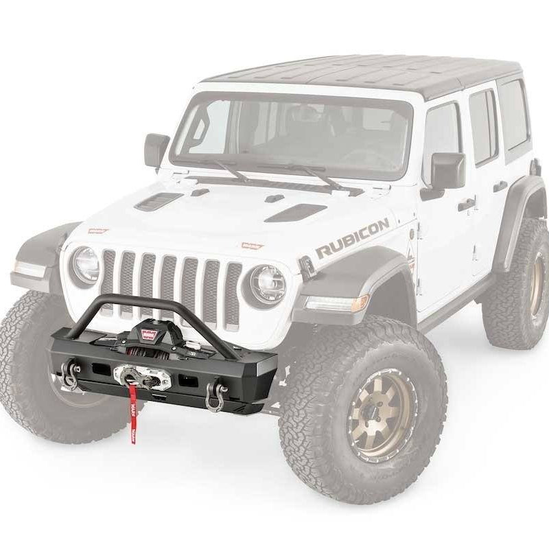 '20-23 Jeep Gladiator (JT) Elite Series Stubby Bumper Warn Industries display