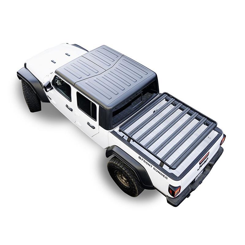 '20-23 Jeep Gladiator (JT) Slimline II Load Bed Rack Kit  Front Runner (top view)