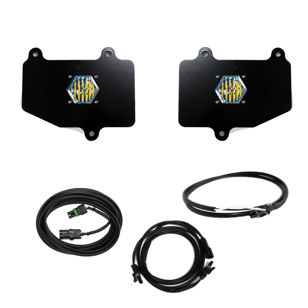 '20-22 Jeep JT Gladiator S1 Reverse Light Kit Lighting Baja Designs Display of Included Parts 