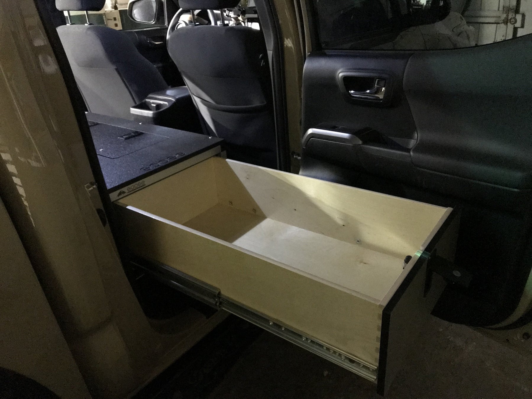 '05-23 Toyota Tacoma Double Cab 2nd Row Single Drawer Module 60% Passenger Side display