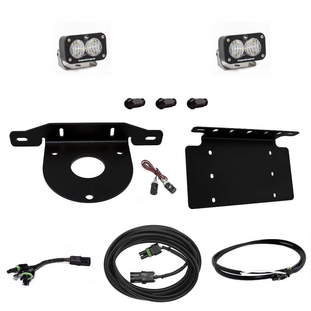 '21-23 Ford Bronco S2 Sport Reverse Light Kit Lighting Baja Designs Display of Included Parts 