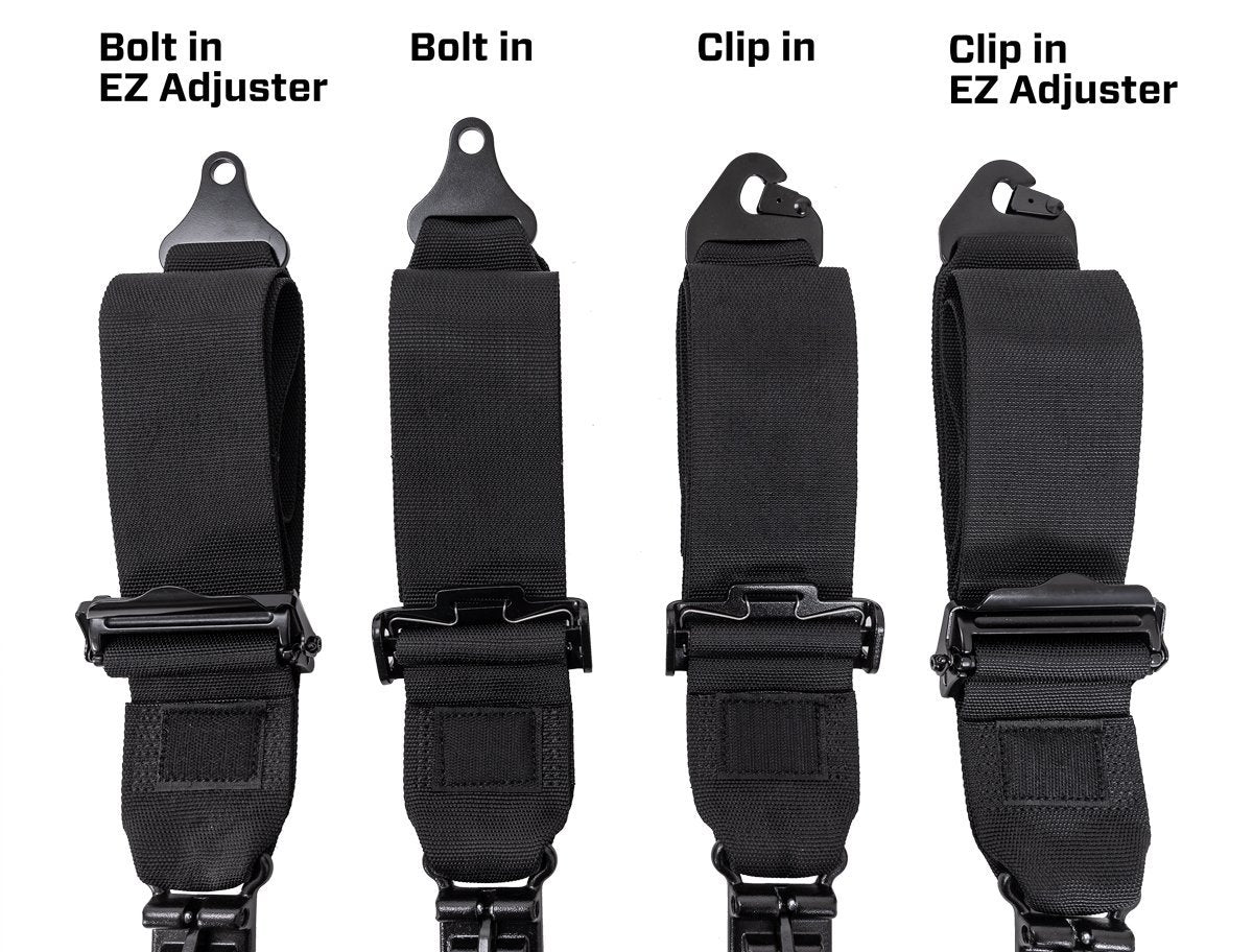 3" Lap and Link Lap Belt Harnesses PRP Seats designs