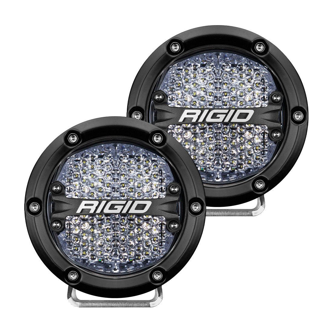 360 Series 6" LED OE Off-Road Fog Light Pair Lighting Rigid Industries White Drive display