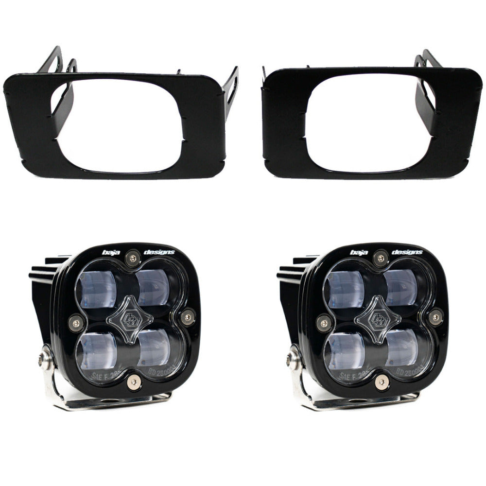 '15-20 Ford F150  SAE Fog Light Pocket Kit Baja Designs Display of Included Parts 