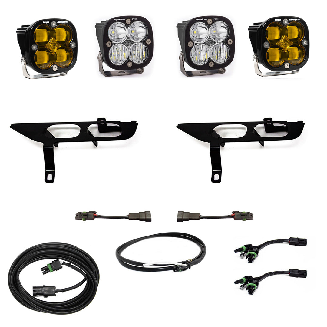 '21-22 Ford F150 Baja Designs Squadron Pro Fog Light Pocket Kit Lighting Baja Designs parts