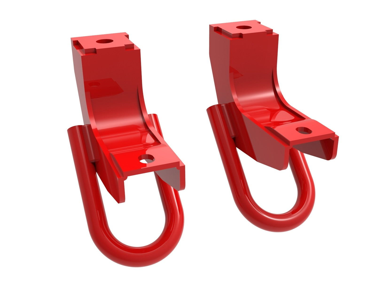 '22-23 Toyota Tundra aFe Control Red Front Tow Hooks (front view)