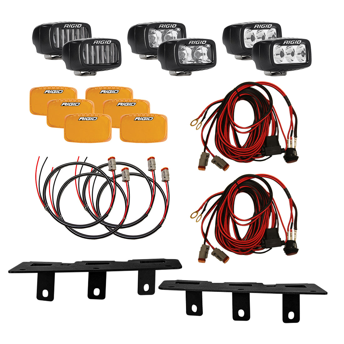 Lamp Cover 2024 Ford Bronco Sport Accessories KARSAM Spare Tire Brake Light For Ford Bronco 2021 2022 2023 2024 2/4 Doors, LED 3rd Third Brake Light Plug-N-Play, 405PCS LED Wheel Lights, Red